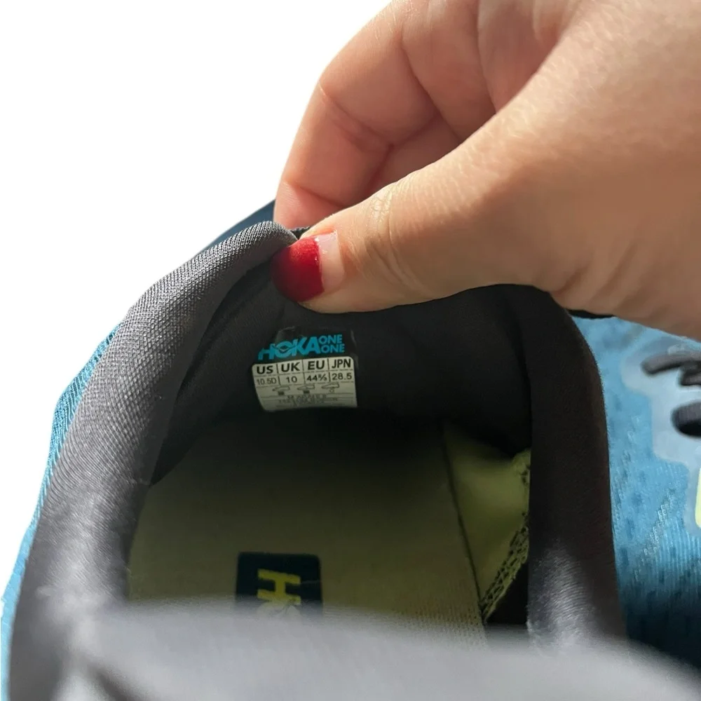 Hoka One One Arahi 6 Running Shoes Sneakers Men's 10.5D Teal/Blue‎ Gym Active✅